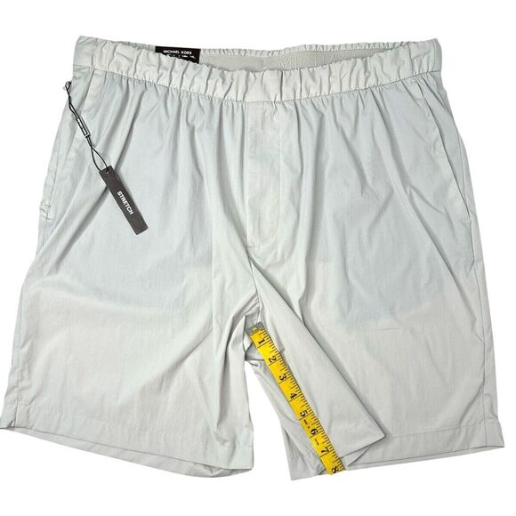 Michael Kors Men's Nylon Stretch Performance Shorts, Size XL, Aluminum - Picture 6 of 15